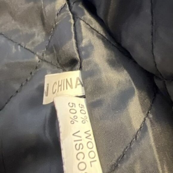 Trenders Basics Men’s Size L Wool Button Down Lined Field Coat - Picture 10 of 15